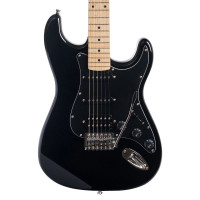 ROCKDALE Stars Plus HSS Maple Black электрогитара, стратокастер, H-S-S, тремоло бридж, цвет черный, 