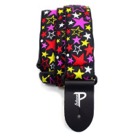 Perri's TWS-6800 Ремень для гитары, жаккард, рисунок РАЗНОЦВЕТНЫЕ ЗВЁЗДЫ