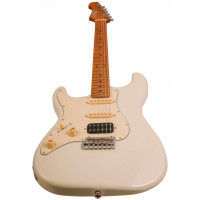JET JS-400 OW LH Электрогитара под левую руку, Stratocaster, HSS Ceramic, цвет Olympic White (белый)