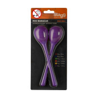 STAGG EGG-MA L/PP Маракасы пластиковые с длинной ручкой, цвет фиолетовый
