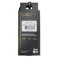 KUPFERN KFAC01-5M Шнур аудио mini-JACK 1/8" stereo (male) ⇔ 2хJACK 1/4" (mono) прямые, 5 метров