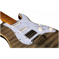 JET JS-450 TBK Электрогитара, Stratocaster, цвет чёрный прозрачный
