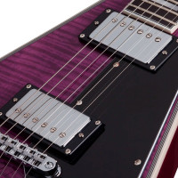 SCHECTER V-1 CUSTOM TPUR Электрогитара, Flying V, цвет фиолетовый