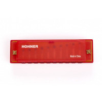 HOHNER TRANSLUCENT RED (M1110R) - ГУБНАЯ ГАРМОНИКА ДЕТСКАЯ, ПРОЗРАЧНАЯ КРАСНАЯ