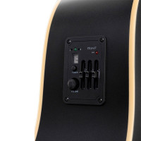 Parkwood W81E-WBAG-BKS Гитара электроакустическая, черная, с чехлом