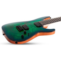 SCHECTER C-7 PRO AQB Электрогитара, 7 струн, HH, цвет Aqua Burst (AQB)