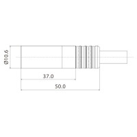 ROXTONE RMX3M-B Разъем кабельный miniXLR (male), 3 PIN, черный