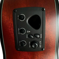 SQOE SQ-EC-FGS-EQ Гитара электроакустическая 40", Grand Auditorium, цвет коричневый, с чехлом