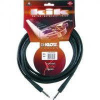 KLOTZ KIK4,5PPSW Шнур инструментальный Jack 1/4" <=> Jack 1/4", 4.5 метра, цвет чёрный