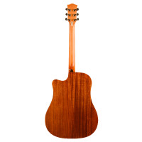 KEPMA EDCE PLUS K10 PRO Black Matt Гитара трансакустическая Dreadnought, цвет черный матовый