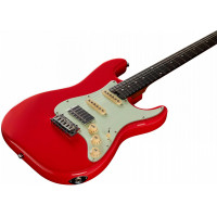 Crafter Modern Seoul II S VVS RS VR Электрогитара Stratocaster с чехлом, HSS,  цвет красный винтаж