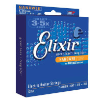 Набор струн для 7-струнной электрогитары Elixir 12057 NanoWeb