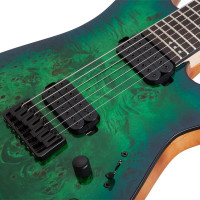 SCHECTER C-7 PRO AQB Электрогитара, 7 струн, HH, цвет Aqua Burst (AQB)