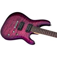 SCHECTER C-6 PLUS EM Электрогитара, Stratocaster, цвет пурпурный