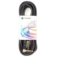True magic TEJ010/6M Шнур гитарный JACK 1/4"(прямой) ⇔ JACK 1/4"(угловой), 6 метров, черный