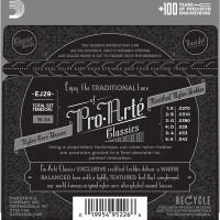 Набор струн для 6-струнной классической гитары D`ADDARIO EJ29