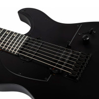 SPIRA T-407 MBK Электрогитара 7 струн, Telecaster, HH, цвет черный матовый