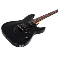 SCHECTER SGR C-1 BLK Электрогитара, 6 струн, цвет чёрный, чехол в комплекте
