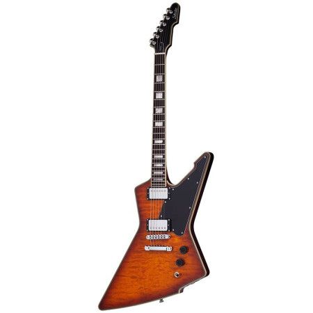 SCHECTER E-1 CUSTOM VSB Электрогитара, Explorer, красное дерево