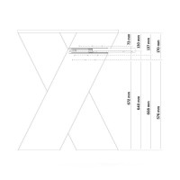 Glorious Sound Desk PRO Walnut Стол аранжировщика, X-тип, цвет орех