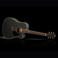 KEPMA D1CE Black Matt Гитара электроакустическая Dreadnought, цвет черный матовый