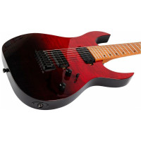 SPIRA S-457 TRD Электрогитара, Superstrat, 7 струн, HH, цвет красный с переходом в черный