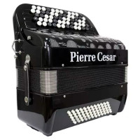 Pierre Cesar PCB5060 BKP Баян, 60 басов, 62 кнопки, 34 тона в правой руке, цвет черный перламутр