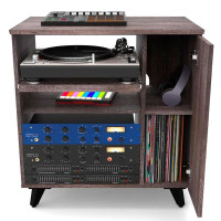 Glorious Modular Side Rack Walnut Рэковая секция для столов серии Sound Desk и Workbench, цвет орех