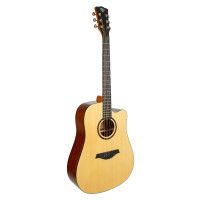 ROCKDALE Aurora D5 NGL Гитара акустическая Dreadnought, цвет натуральный, глянцевое покрытие