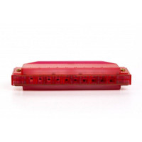 HOHNER TRANSLUCENT RED (M1110R) - ГУБНАЯ ГАРМОНИКА ДЕТСКАЯ, ПРОЗРАЧНАЯ КРАСНАЯ