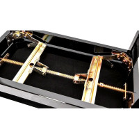 Rin HY-PJ018A-GLOSS-BLACK Банкетка, черный/черный, кожзам