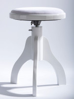 Fleet BH106-2-WH Стул круглый, регулировка по высоте, белый