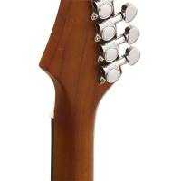 ARIA MAC-DLX STBK Электрогитара, Superstrat, 24 лада, цвет мореный черный