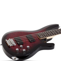 SCHECTER C-4 PLUS STCHB Бас-гитара, 4 струны, 24 лада, цвет вишневый берст
