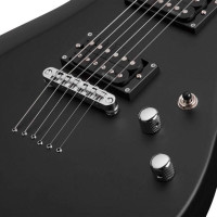 SCHECTER C-6 DELUXE SBK Электрогитара, Stratocaster, цвет матовый черный