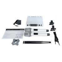 Axelvox DX800SW Радиосистема, 2 ручных микрофона, UHF 650-758 MHz цвет корпуса белый