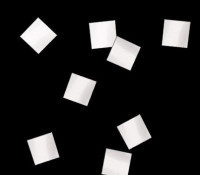 GlobalEffects PC1010WH Конфетти бумажное 10х10мм белое, 1 кг, с огнезащитной пропиткой