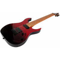 SPIRA S-457 TRD Электрогитара, Superstrat, 7 струн, HH, цвет красный с переходом в черный