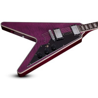 SCHECTER V-1 CUSTOM TPUR Электрогитара, Flying V, цвет фиолетовый