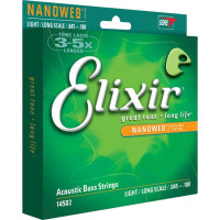Набор струн для 4-струнной бас-гитары Elixir 14502 NanoWeb