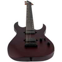 SPIRA S-407 MWR Электрогитара 7-струнная, Superstrat, HH, цвет матовый красное вино