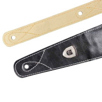 SOLDIER STP-GL-016 1 BLK Ремень для гитары, натуральная кожа + подплечник, чёрный