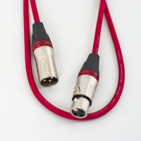 True magic TLC 10M/R Шнур микрофонный XLR (F) ⇔ XLR (M), 10 метров, красный