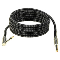 KLOTZ VINA450 59 Vintage Шнур инструментальный Jack 1/4"(прямой) ⇔ Jack 1/4"(угловой), 4.5 метра
