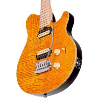 STERLING AX3FM-TGD-M1 Электрогитара Axis in Flame Maple Transparent Gold