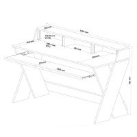 Glorious Sound Desk PRO Walnut Стол аранжировщика, X-тип, цвет орех