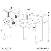 Glorious Workbench Driftwood Стол аранжировщика, цвет орех