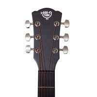 ROCKDALE Aurora D1 C BK Гитара акустическая Dreadnought с вырезом, цвет полупрозрачный черный