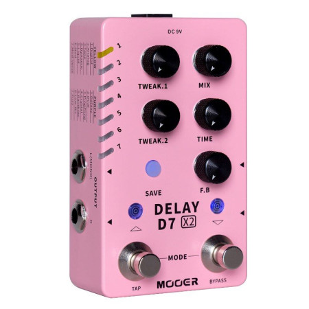 Mooer D7 Delay X2 Педаль эффектов гитарная