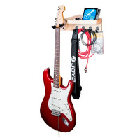 Guitto GGS-09 Настенный держатель для гитары (крюк), с крючками и полкой